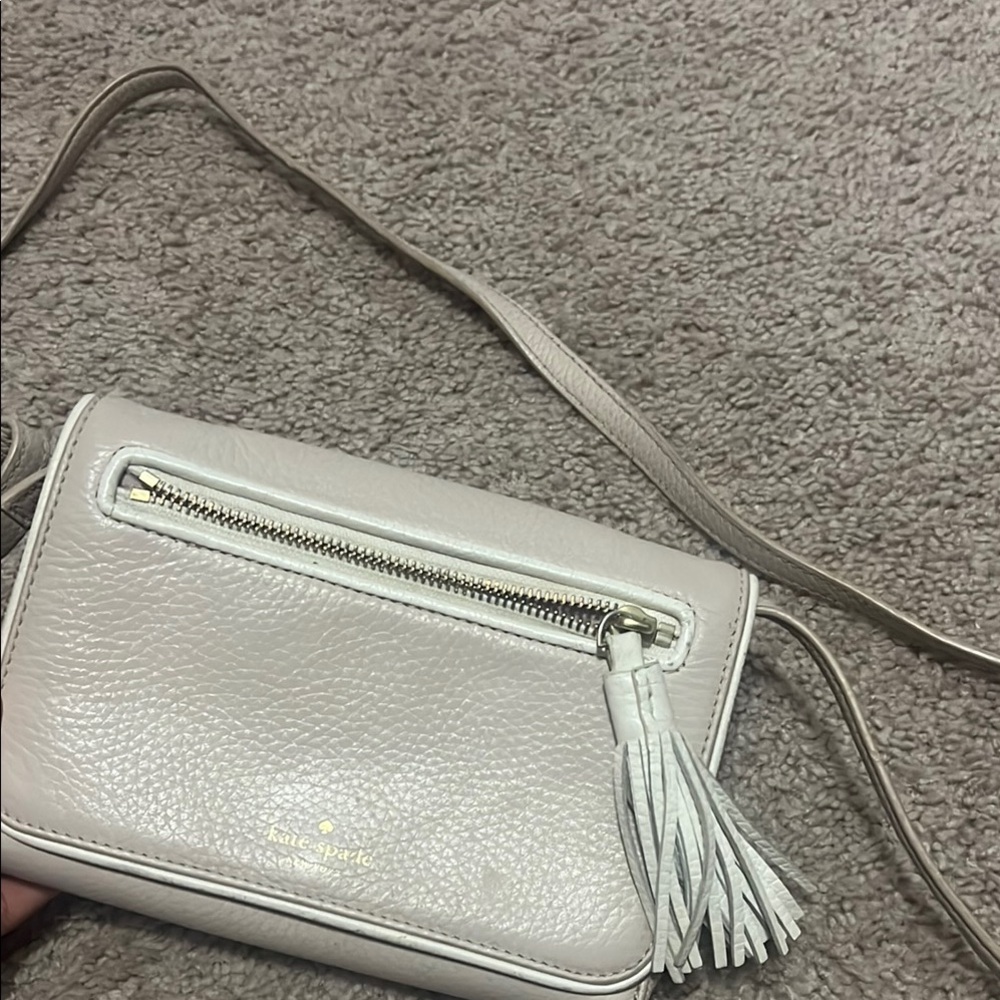 Kate Spade Light Gray Crossbody Bag